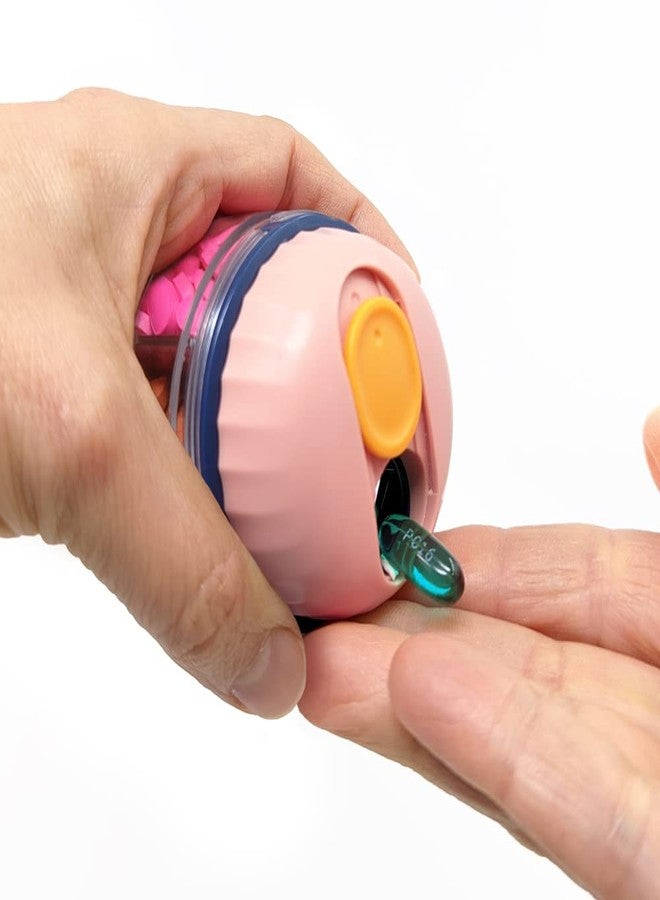 pill thing علبة تنظيم صغيرة لتوزيع الأدوية، علبة أدوية يومية للسفر مع إغلاق محكم (صغيرة - خضراء) - Image 5
